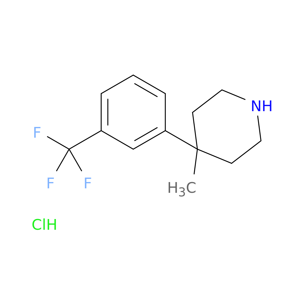 4-methyl-4-[3-(trifluoromethyl)phenyl]piperidine hydrochloride