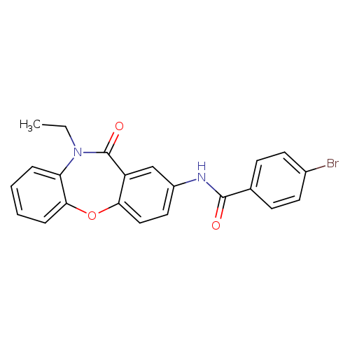 4-bromo-N-{9-ethyl-10-oxo-2-oxa-9-azatricyclo[9.4.0.0^{3,8}]pentadeca-1(11),3(8),4,6,12,14-hexaen-13-yl}benzamide