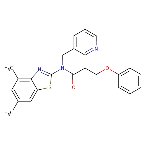 N-(4,6-dimethyl-1,3-benzothiazol-2-yl)-3-phenoxy-N-[(pyridin-3-yl)methyl]propanamide
