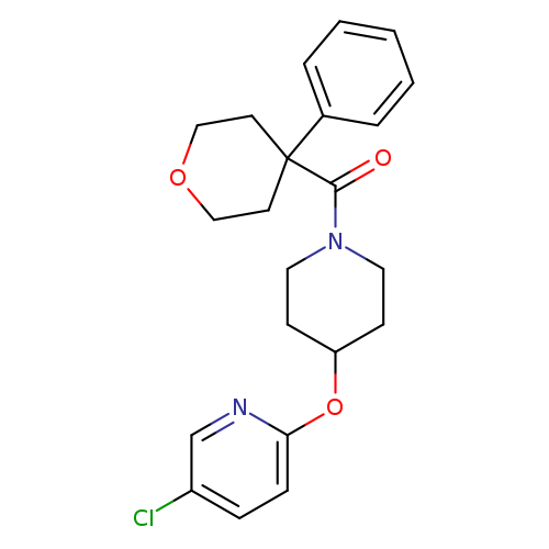 5-chloro-2-{[1-(4-phenyloxane-4-carbonyl)piperidin-4-yl]oxy}pyridine