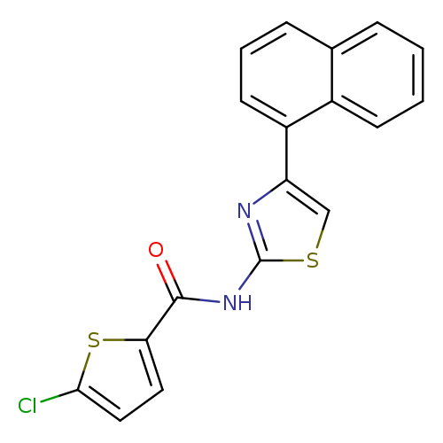 5-chloro-N-[4-(naphthalen-1-yl)-1,3-thiazol-2-yl]thiophene-2-carboxamide