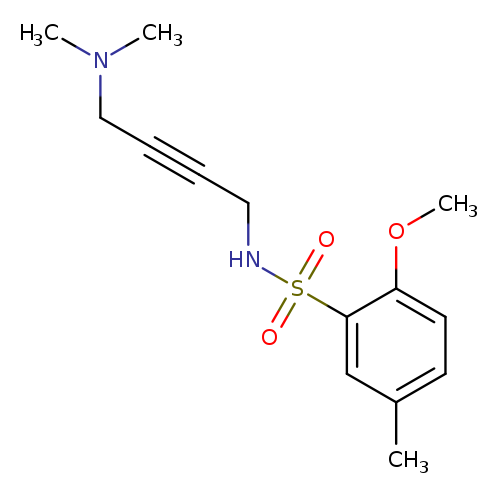 N-[4-(dimethylamino)but-2-yn-1-yl]-2-methoxy-5-methylbenzene-1-sulfonamide