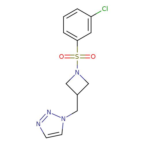 1-{[1-(3-chlorobenzenesulfonyl)azetidin-3-yl]methyl}-1H-1,2,3-triazole