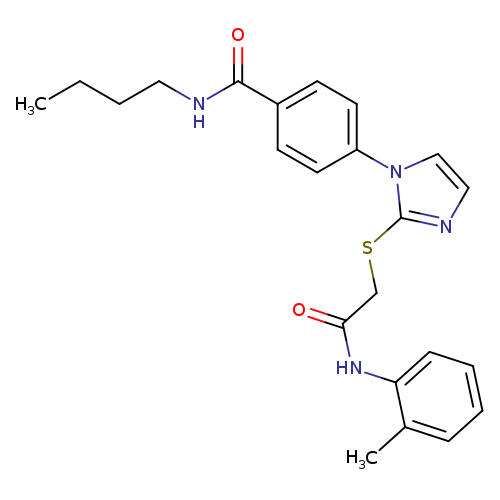 N-butyl-4-[2-({[(2-methylphenyl)carbamoyl]methyl}sulfanyl)-1H-imidazol-1-yl]benzamide