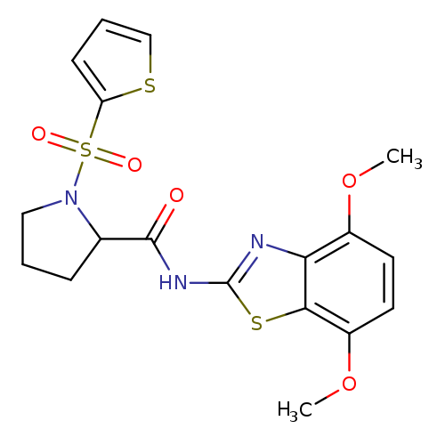 N-(4,7-dimethoxy-1,3-benzothiazol-2-yl)-1-(thiophene-2-sulfonyl)pyrrolidine-2-carboxamide
