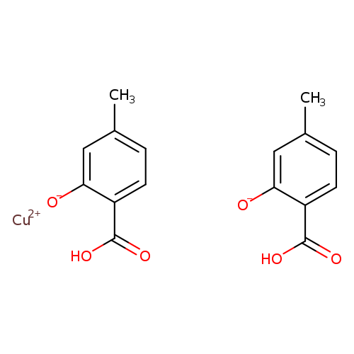 copper(2+) ion bis(2-carboxy-5-methylbenzen-1-olate)