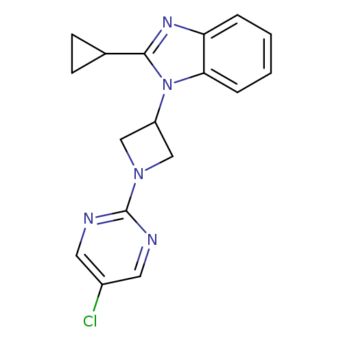 1-[1-(5-chloropyrimidin-2-yl)azetidin-3-yl]-2-cyclopropyl-1H-1,3-benzodiazole