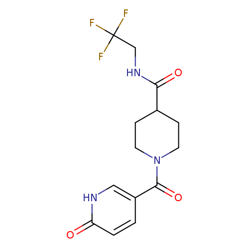 1-(6-oxo-1,6-dihydropyridine-3-carbonyl)-N-(2,2,2-trifluoroethyl)piperidine-4-carboxamide