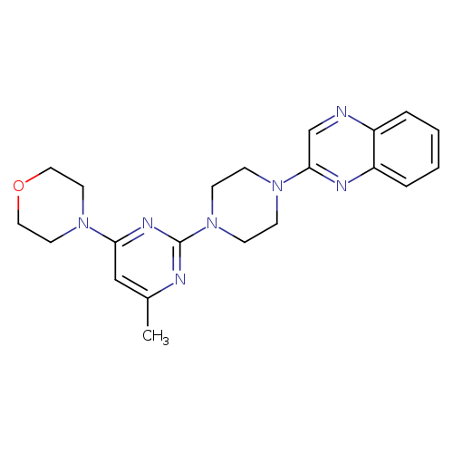 2-{4-[4-methyl-6-(morpholin-4-yl)pyrimidin-2-yl]piperazin-1-yl}quinoxaline