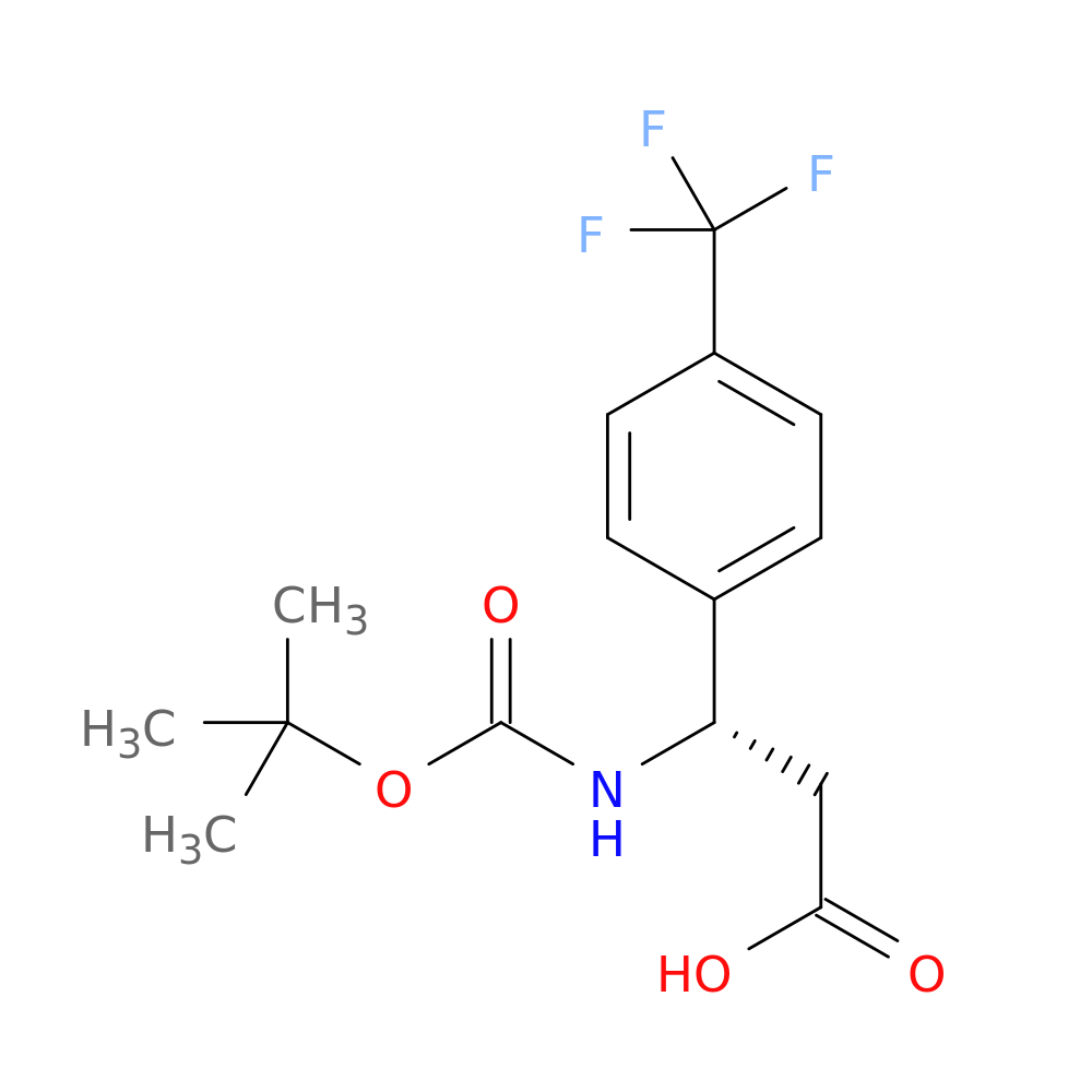 (S)-3-((Tert-Butoxycarbonyl)Amino)-3-(4-(Trifluoromethyl)Phenyl)Propanoic Acid