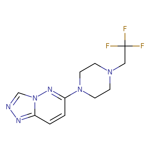 1-{[1,2,4]triazolo[4,3-b]pyridazin-6-yl}-4-(2,2,2-trifluoroethyl)piperazine
