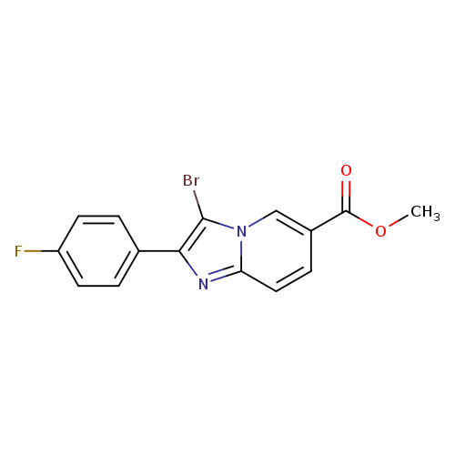 methyl 3-bromo-2-(4-fluorophenyl)imidazo[1,2-a]pyridine-6-carboxylate