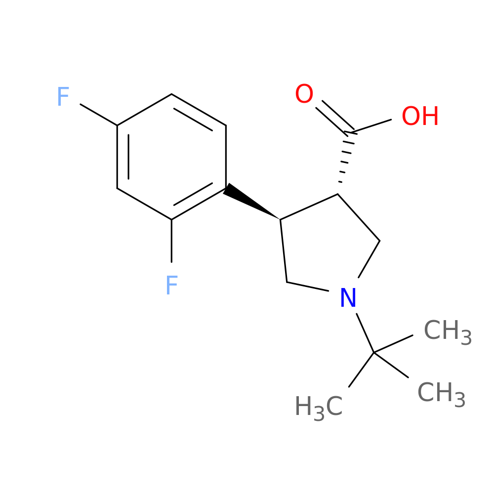 (3S,4R)-1-tert-Butyl-4-(2,4-difluorophenyl)pyrrolidine-3-carboxylic acid