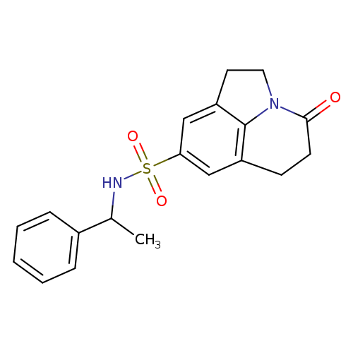 11-oxo-N-(1-phenylethyl)-1-azatricyclo[6.3.1.0^{4,12}]dodeca-4(12),5,7-triene-6-sulfonamide
