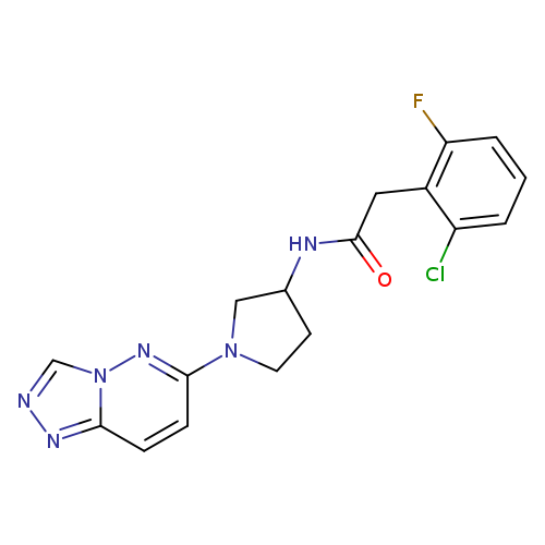 2-(2-chloro-6-fluorophenyl)-N-(1-{[1,2,4]triazolo[4,3-b]pyridazin-6-yl}pyrrolidin-3-yl)acetamide