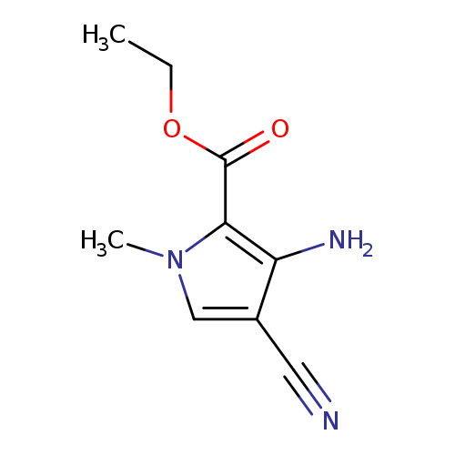 1H-Pyrrole-2-carboxylicacid,3-amino-4-cyano-1-methyl-,ethylester(9CI)