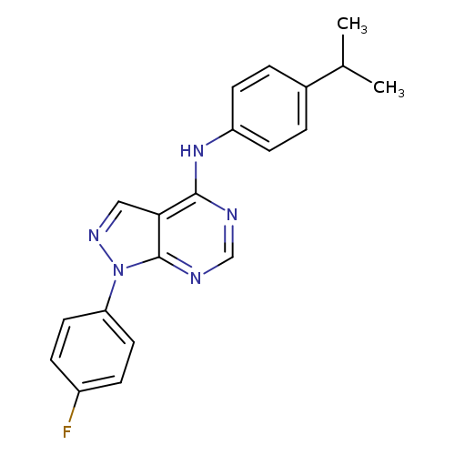 1-(4-fluorophenyl)-N-[4-(propan-2-yl)phenyl]-1H-pyrazolo[3,4-d]pyrimidin-4-amine