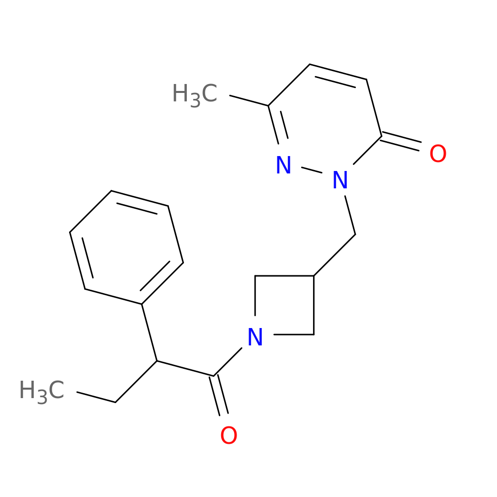6-methyl-2-{[1-(2-phenylbutanoyl)azetidin-3-yl]methyl}-2,3-dihydropyridazin-3-one