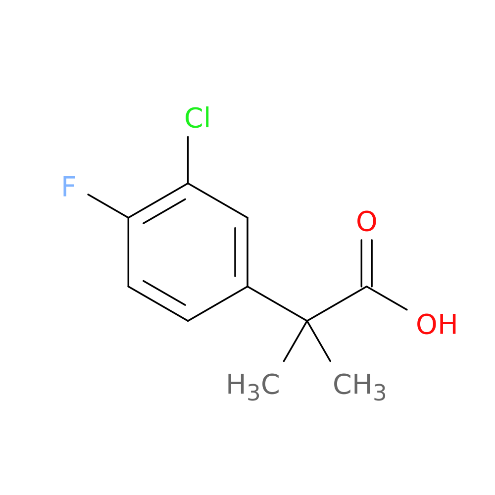2-(3-chloro-4-fluorophenyl)-2-methylpropanoic acid
