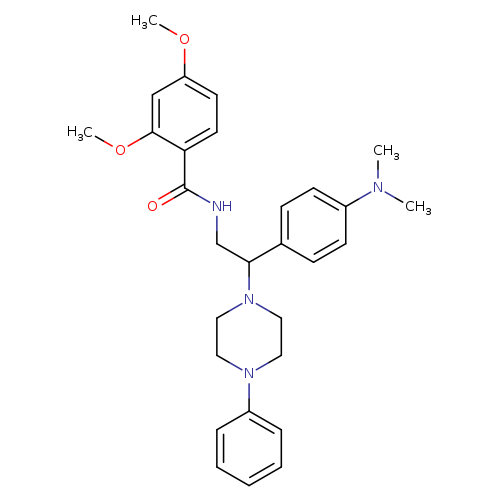 N-{2-[4-(dimethylamino)phenyl]-2-(4-phenylpiperazin-1-yl)ethyl}-2,4-dimethoxybenzamide