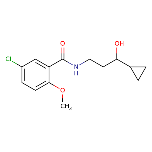 5-chloro-N-(3-cyclopropyl-3-hydroxypropyl)-2-methoxybenzamide