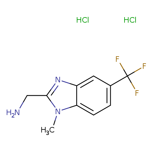 1-[1-Methyl-5-(trifluoromethyl)-1h-1,3-benzodiazol-2-yl]methanamine dihydrochloride
