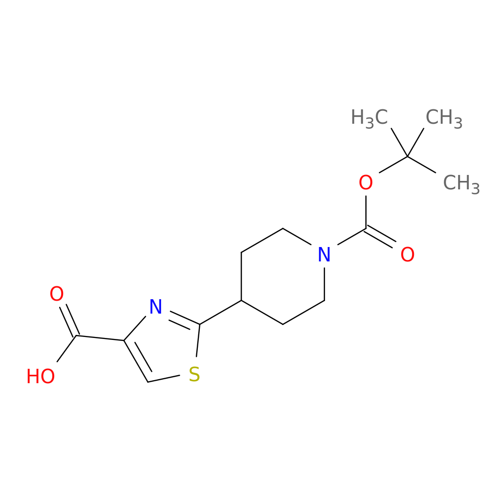 2-[1-(tert-butoxycarbonyl)-4-piperidinyl]-1,3-thiazole-4-carboxylic acid
