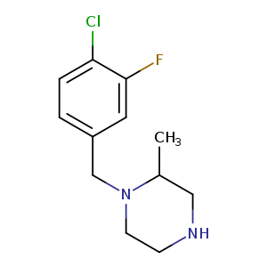 1-[(4-chloro-3-fluorophenyl)methyl]-2-methylpiperazine