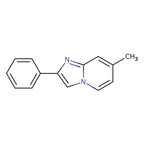 Imidazo[1,2-a]pyridine, 7-methyl-2-phenyl-