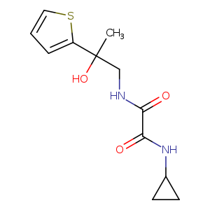 N-cyclopropyl-N'-[2-hydroxy-2-(thiophen-2-yl)propyl]ethanediamide