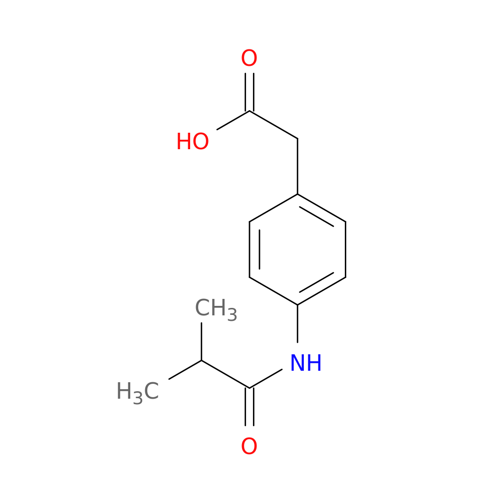 2-[4-(2-methylpropanamido)phenyl]acetic acid