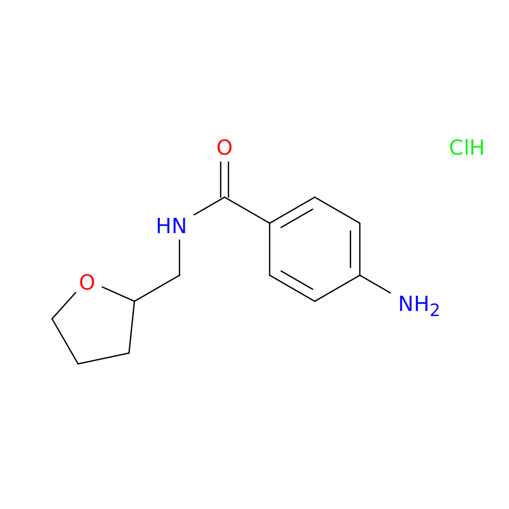 4-amino-N-(tetrahydro-2-furanylmethyl)benzamide hydrochloride