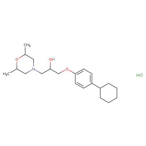 1-(4-cyclohexylphenoxy)-3-(2,6-dimethylmorpholin-4-yl)propan-2-ol hydrochloride