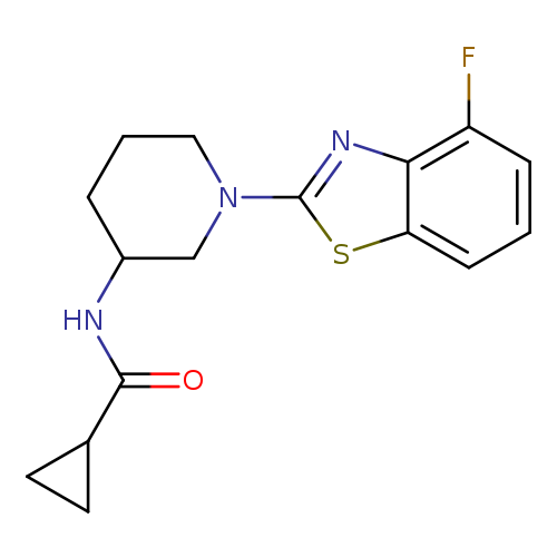 N-[1-(4-fluoro-1,3-benzothiazol-2-yl)piperidin-3-yl]cyclopropanecarboxamide