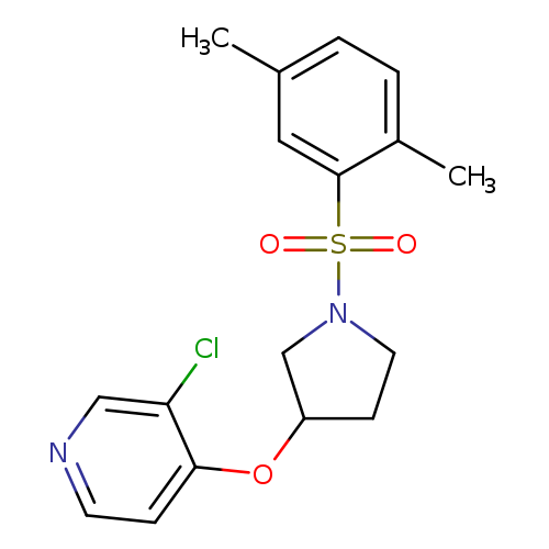 3-chloro-4-{[1-(2,5-dimethylbenzenesulfonyl)pyrrolidin-3-yl]oxy}pyridine