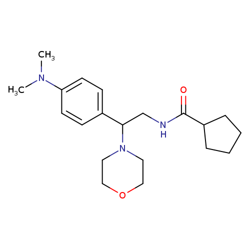 N-{2-[4-(dimethylamino)phenyl]-2-(morpholin-4-yl)ethyl}cyclopentanecarboxamide
