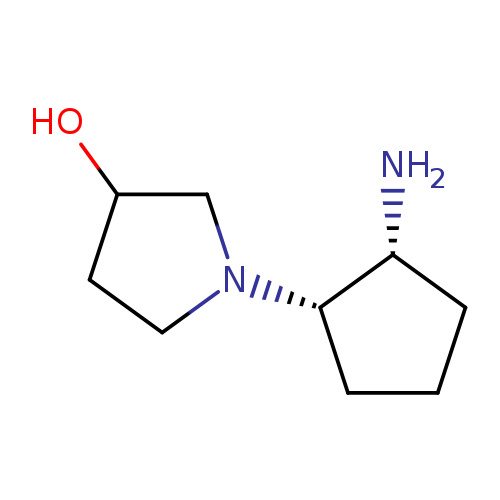 rac-1-[(1R,2S)-2-aminocyclopentyl]pyrrolidin-3-ol, cis
