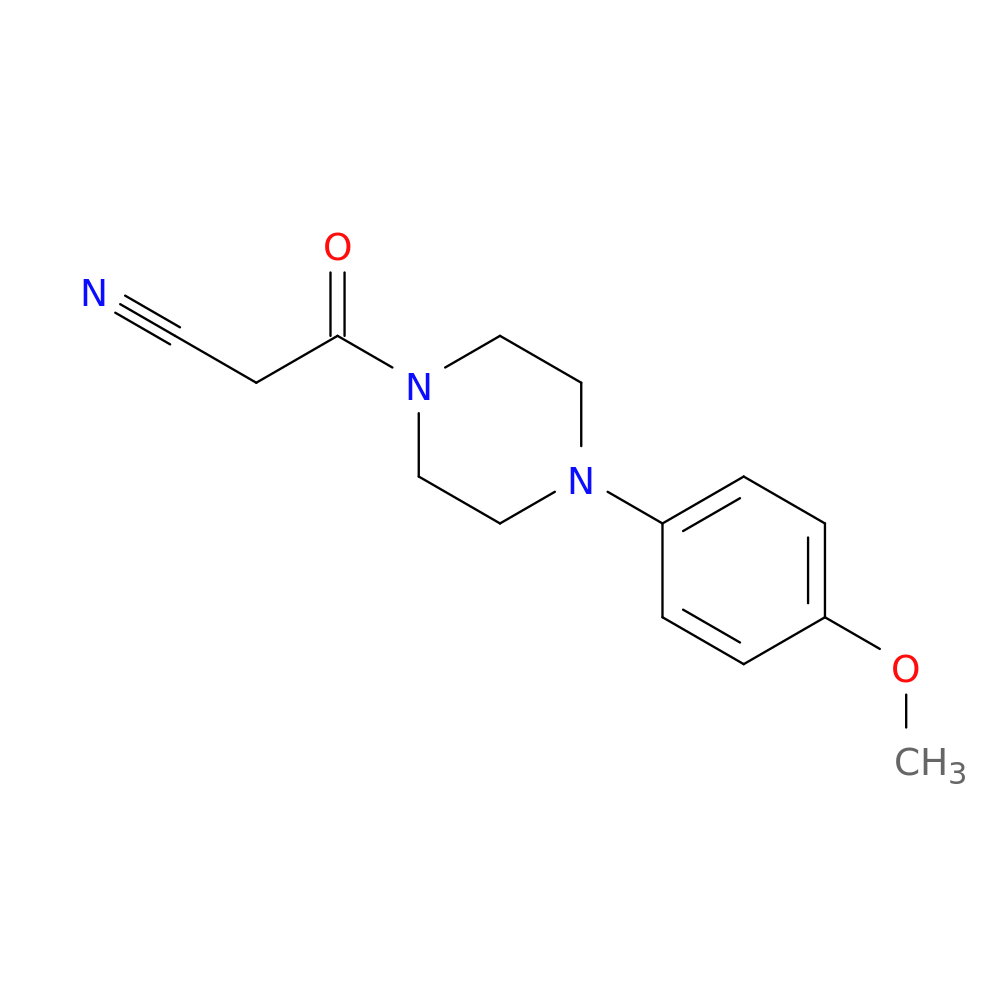 3-[4-(4-methoxyphenyl)piperazin-1-yl]-3-oxopropanenitrile