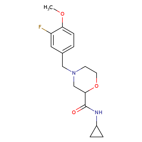 N-cyclopropyl-4-[(3-fluoro-4-methoxyphenyl)methyl]morpholine-2-carboxamide