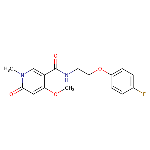 N-[2-(4-fluorophenoxy)ethyl]-4-methoxy-1-methyl-6-oxo-1,6-dihydropyridine-3-carboxamide