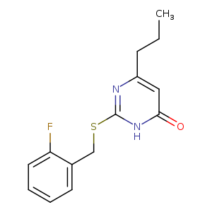 2-{[(2-fluorophenyl)methyl]sulfanyl}-6-propyl-3,4-dihydropyrimidin-4-one