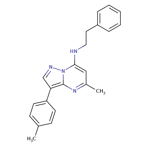 5-methyl-3-(4-methylphenyl)-N-(2-phenylethyl)pyrazolo[1,5-a]pyrimidin-7-amine