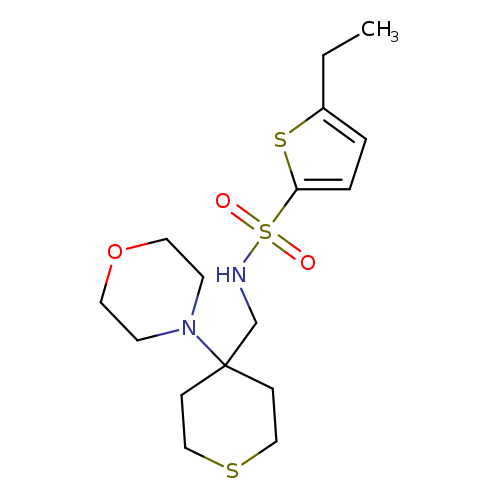 5-ethyl-N-{[4-(morpholin-4-yl)thian-4-yl]methyl}thiophene-2-sulfonamide