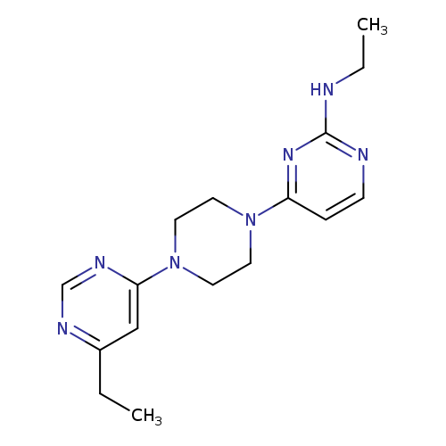 N-ethyl-4-[4-(6-ethylpyrimidin-4-yl)piperazin-1-yl]pyrimidin-2-amine