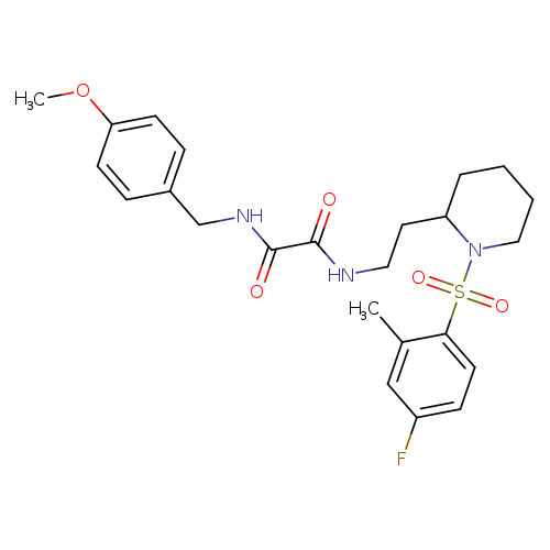 N-{2-[1-(4-fluoro-2-methylbenzenesulfonyl)piperidin-2-yl]ethyl}-N'-[(4-methoxyphenyl)methyl]ethanediamide