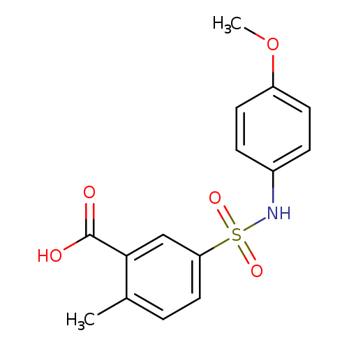 5-[(4-methoxyphenyl)sulfamoyl]-2-methylbenzoic acid