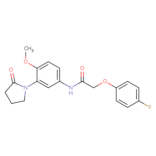 2-(4-fluorophenoxy)-N-[4-methoxy-3-(2-oxopyrrolidin-1-yl)phenyl]acetamide