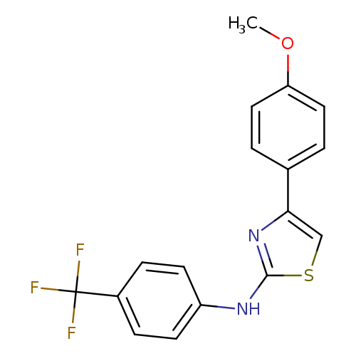 4-(4-methoxyphenyl)-N-[4-(trifluoromethyl)phenyl]-1,3-thiazol-2-amine