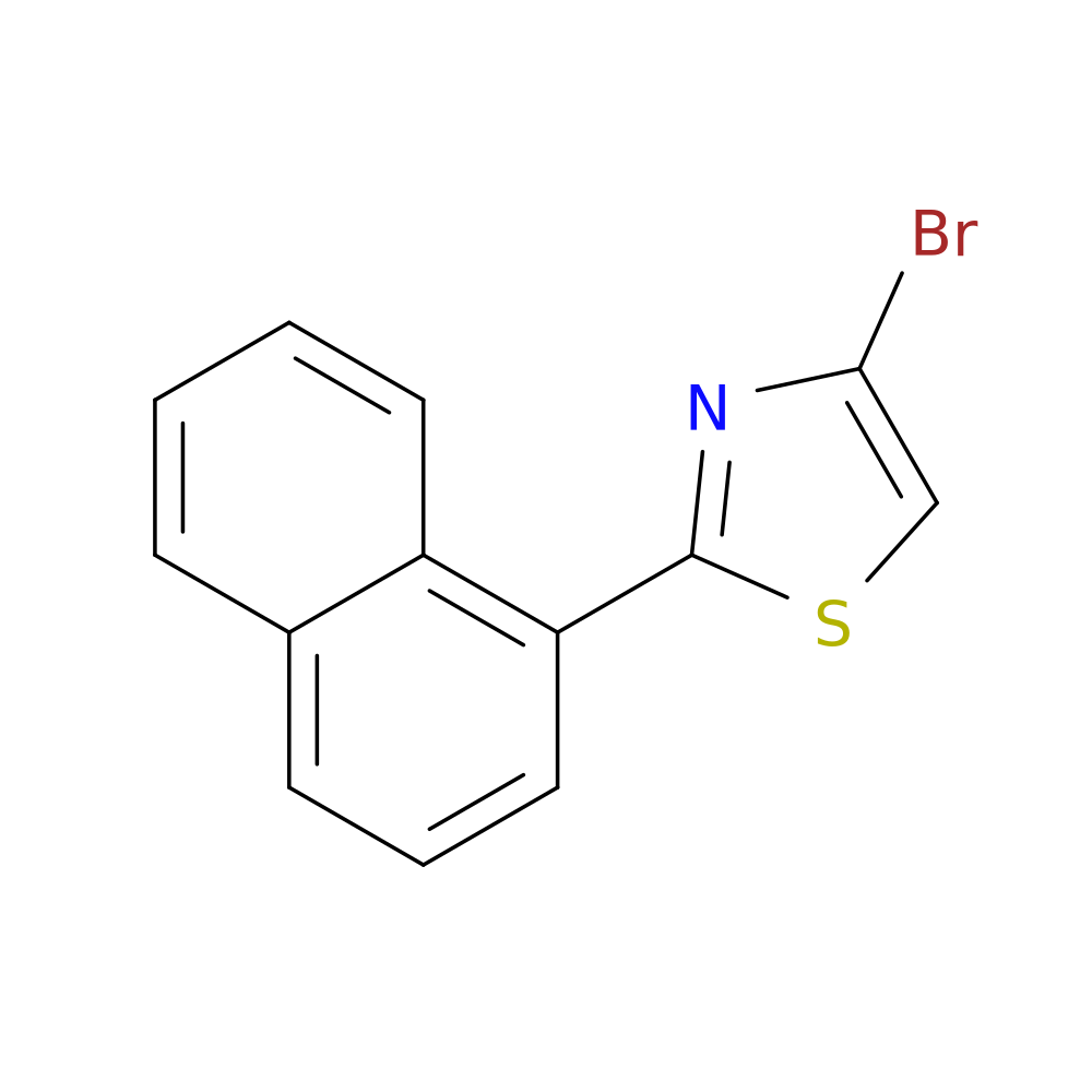 Thiazole, 4-bromo-2-(1-naphthalenyl)-