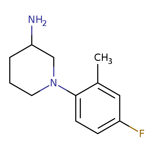 1-(4-fluoro-2-methylphenyl)piperidin-3-amine
